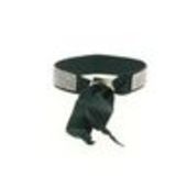 Bracelet ruban 6 rangées de strass Vert pin - 4890-36719