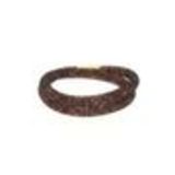 Bracelet double tours similicuir 3350 Vert fluo Black (Brown) - 9397-36892