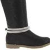 Paire de bijoux de bottes, 2 tour à 3 rangés de strass, DH001 Noir- Gris Grey (White) - 9632-37093