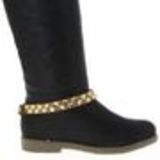 Paire de bijoux de bottes strass, 6110 Marron-Or Marron - 6111-37113