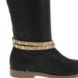 Paire de bijoux de bottes 2 tours strass WIEM Doré - 6616-37129