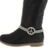 Paire de bijoux de bottes peace and love LYA Argenté - 3878-37132