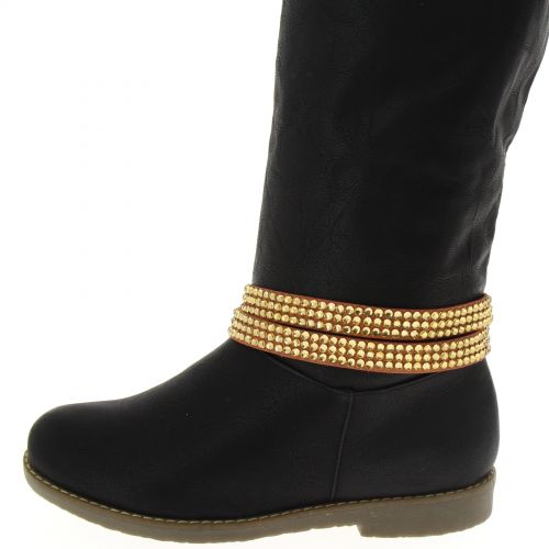 1 x Jewel boots 2 tours strass Grey