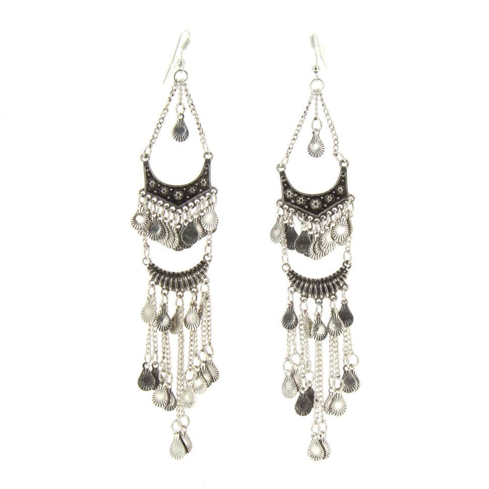 13 cm earrings CELIA Silver - 10202-37246
