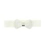 Ceinture élastique large, Noeud papillon, LD4592 Blanc - 8539-37282