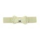 Ceinture élastique large, Noeud papillon, LD4592 Beige - 8539-37283