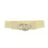 Ceinture élastique, boucle à strass, 2553 noir Beige - 7791-37285