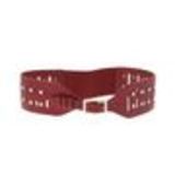 Ceinture large clous, JG-50 Rouge - 8318-37287