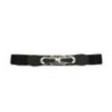 Ceinture boucle bombé, élastique Black - 1897-37296