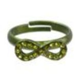 Bague fantaisie, Noeud Papillon, Vert - 5250-37356