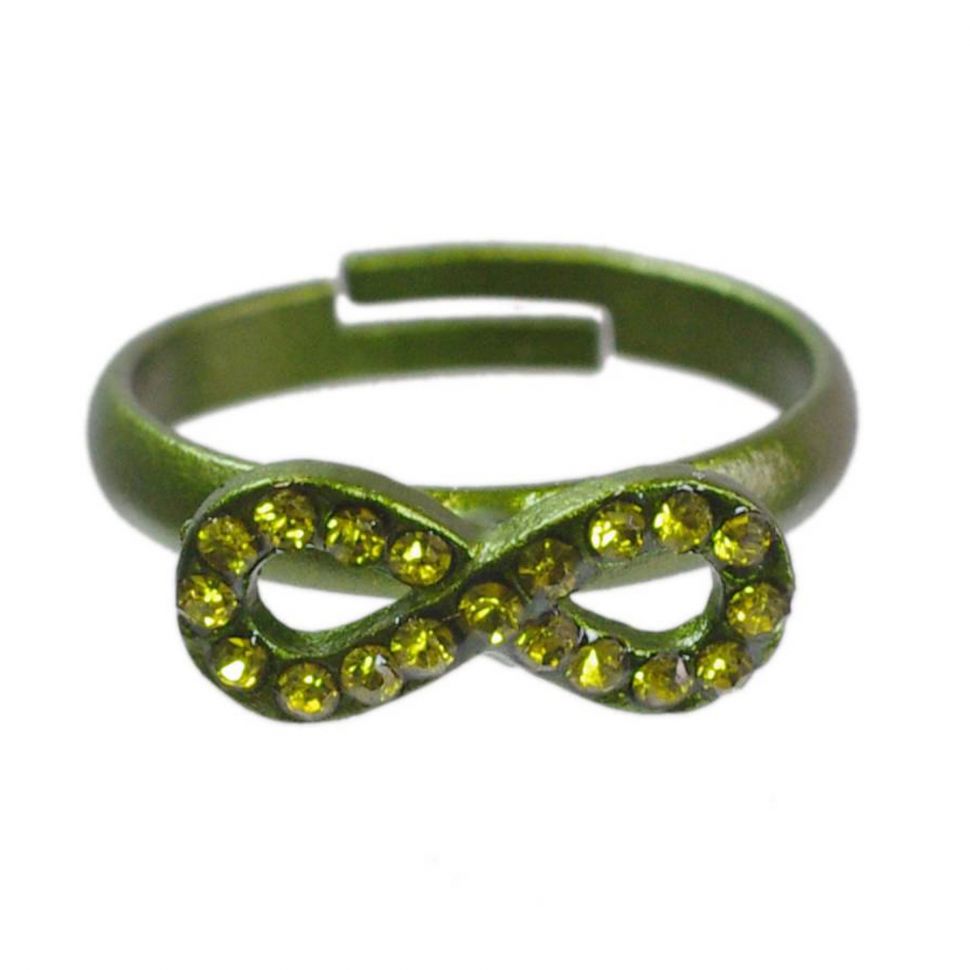 Bague fantaisie, Noeud Papillon, Vert - 5250-37356