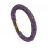 Bracelet double tours similicuir 3350 Vert fluo Black (purple) - 9445-37369