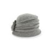 BESSIE flower hat Light grey - 10224-37563