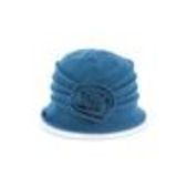 Chapeau Laine fleur BESSIE Bleu - 10224-37579
