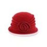 Chapeau Laine fleur BESSIE Rouge - 10224-37588