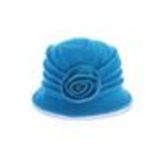 Chapeau Laine fleur BESSIE Bleu pétrole - 10224-37590