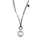 Collier femme, Coeur en strass, XS-2259 Silver (Black) - 10232-37644