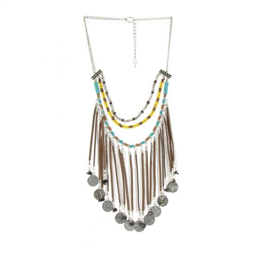 JELENA fancy necklace Brown - 10275-37903