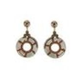 Boucles d'oreilles Q-17623, ethnique, perle Rouge - 1595-38016