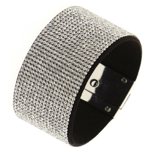 Bracelet manchette strass CARA