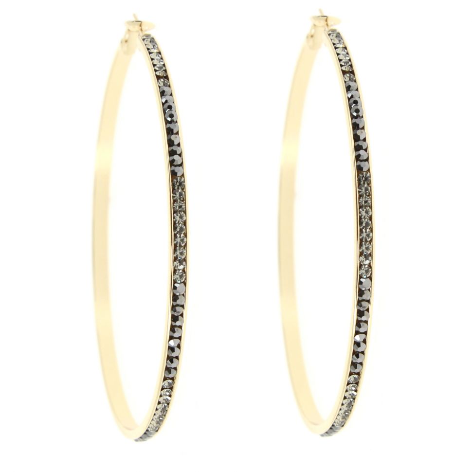 Orecchini Creoli In Cristallo Di Zirconio Da 70 Mm NAOLINE - Foto 11