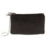 Leather double zip wallet Black - 10340-38451