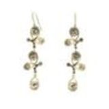 Boucles d'oreilles pendants à perles et strass, 9108 Doré Golden - 9667-38477