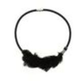 LISBET feather necklace Black - 10353-38645