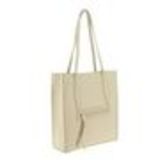 Sac en cuir Paulina Ecru - 10481-39402