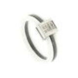 Bague infini Zirconium fleurs rodhié, 8521 Argenté