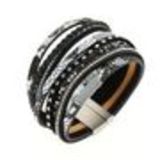 Bracelet manchette Natalie Noir - 10520-39819