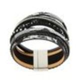 Bracelet manchette Natalie Noir - 10520-39825