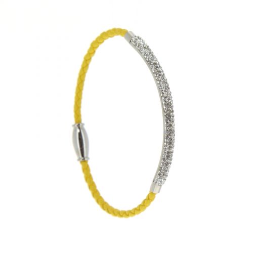 Strass Bracciale in acciaio Nanna