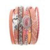 Justus cuff bracelet Coral - 10529-39897