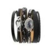 Justus cuff bracelet Black - 10529-39898