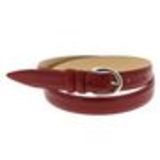 Ceinture en croute de cuir Strass et oeillet, 8840 Taupe Rouge - 10539-40053