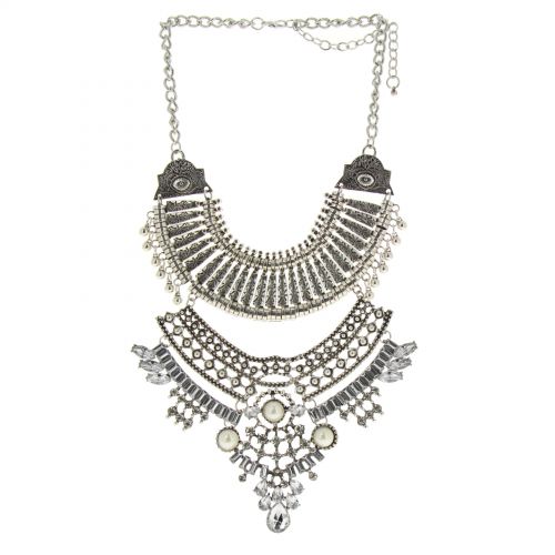 Collier femme, Coeur en strass, XS-2259