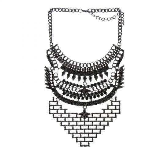 Collier plastron SARA Noir - 10566-40226