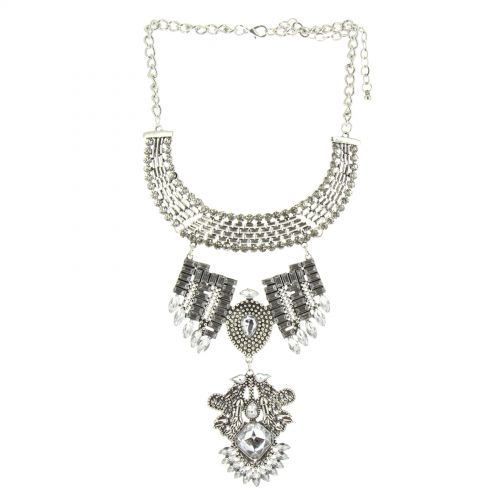 Collier femme, Coeur en strass, XS-2259