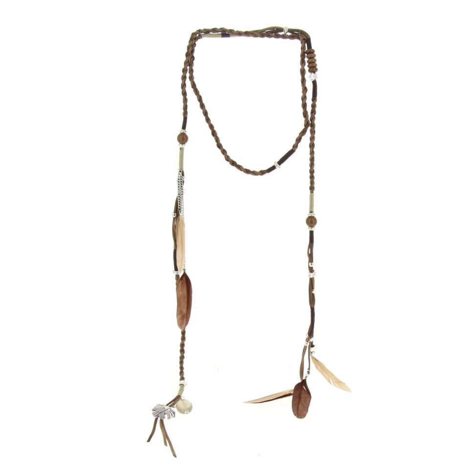 Collier, sautoir 180 cm ANANTHA Marron - 10229-40554