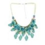 Collier fleurs Hanna Vert - 10622-40593