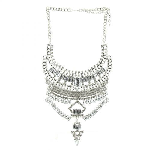 Collier femme, Coeur en strass, XS-2259