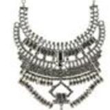 Alfred plastron fashion necklace Grey - 10624-40605