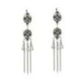 Boucles d'oreilles pendants à perles et strass, 9108 Doré Grey - 10630-40636