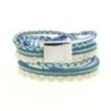 Bracelet à enrouler Jannike Bleu - 10667-40791