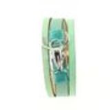 Bracelet manchette Viveka Vert - 10669-40815