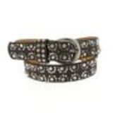 Ceinture 3,5cm strass doré, 7737 Vert