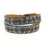 Ceinture 3,5cm strass doré, 7737 Vert