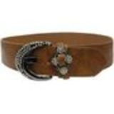 ceinture large LD2724, fleurs, strass