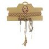 Collier cordons tresse similicuir ,NY-778 jaune